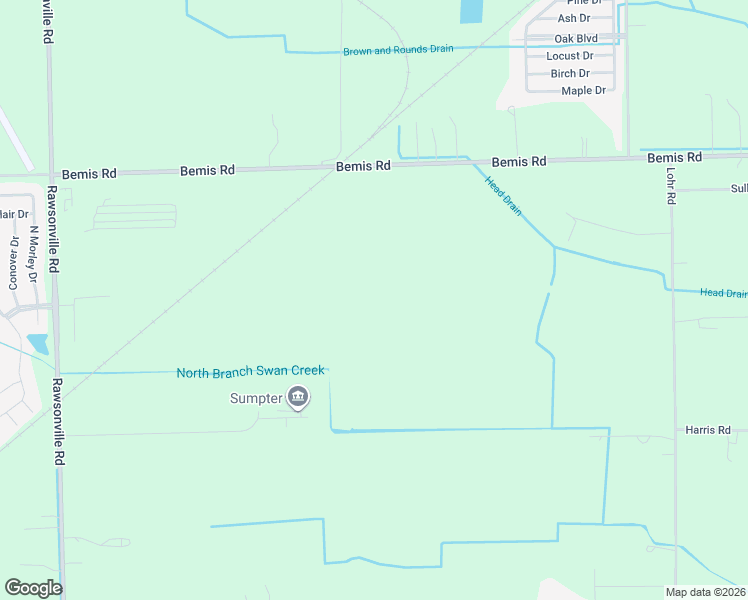 map of restaurants, bars, coffee shops, grocery stores, and more near 50155 Bemis Road in Belleville