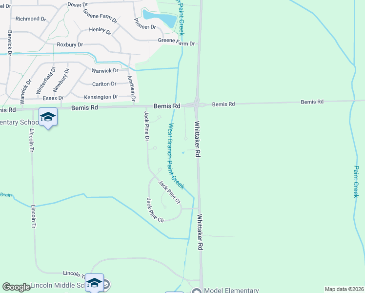 map of restaurants, bars, coffee shops, grocery stores, and more near 8168 Fox Tail Court in Ypsilanti
