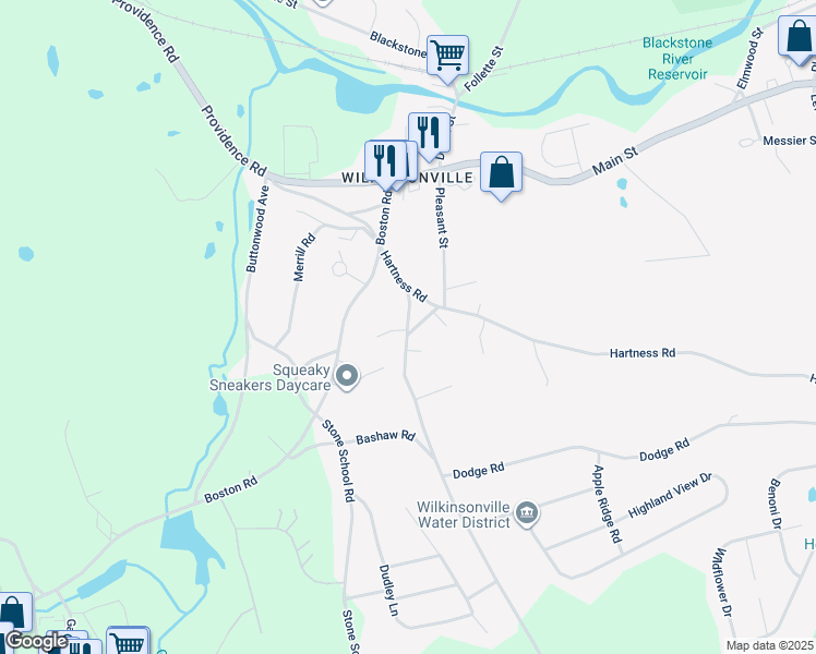 map of restaurants, bars, coffee shops, grocery stores, and more near 4C Herbert Drive in Sutton
