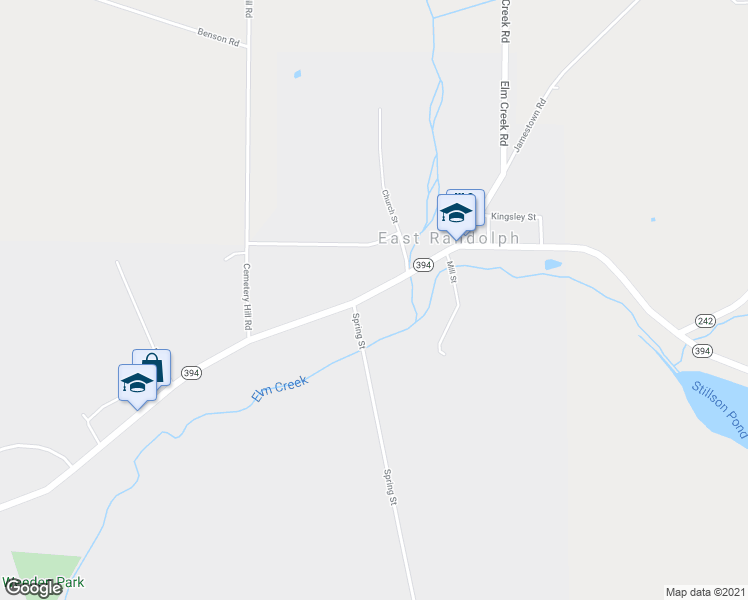 map of restaurants, bars, coffee shops, grocery stores, and more near 167 Main Street in Randolph