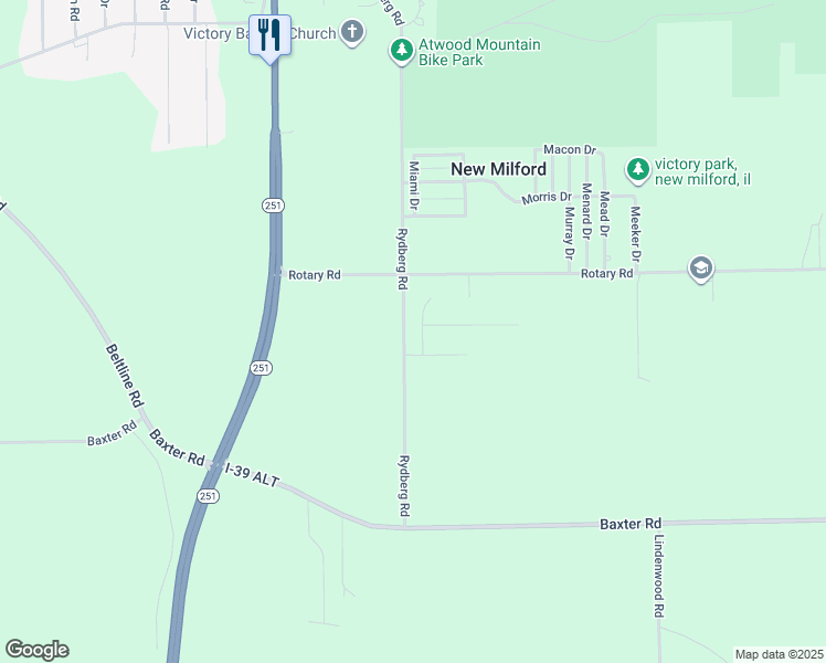 map of restaurants, bars, coffee shops, grocery stores, and more near 7617 Stanton Avenue in Rockford