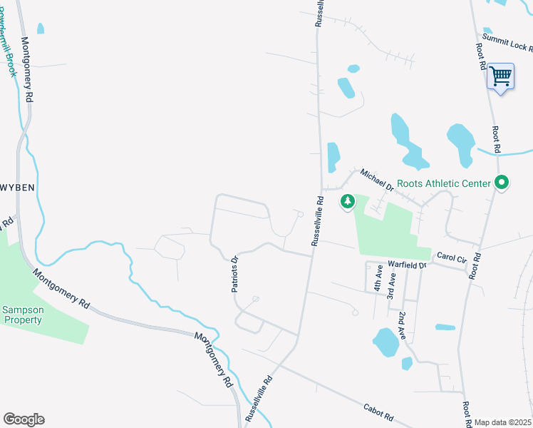map of restaurants, bars, coffee shops, grocery stores, and more near Freedom Trail in Westfield