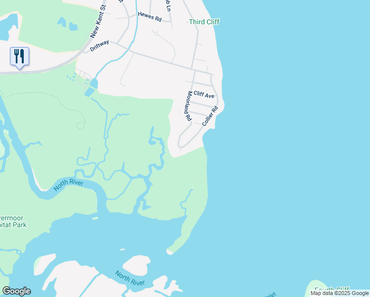 map of restaurants, bars, coffee shops, grocery stores, and more near 79 Collier Road in Scituate