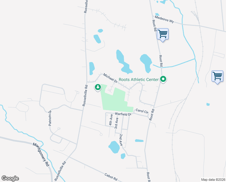 map of restaurants, bars, coffee shops, grocery stores, and more near 12 Victoria Circle in Westfield