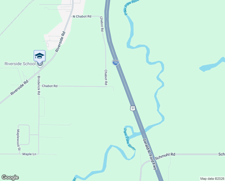 map of restaurants, bars, coffee shops, grocery stores, and more near 3336 Chabot Road in Benton Harbor