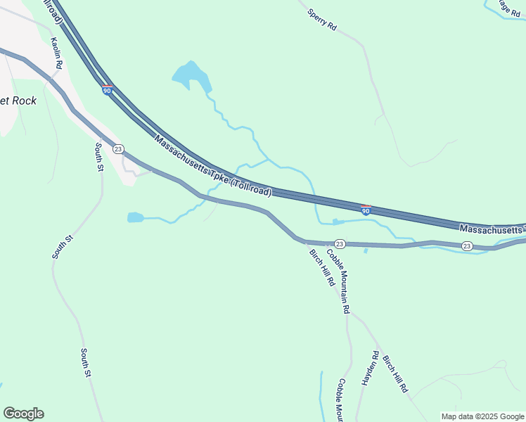 map of restaurants, bars, coffee shops, grocery stores, and more near Woronoco Road in Blandford