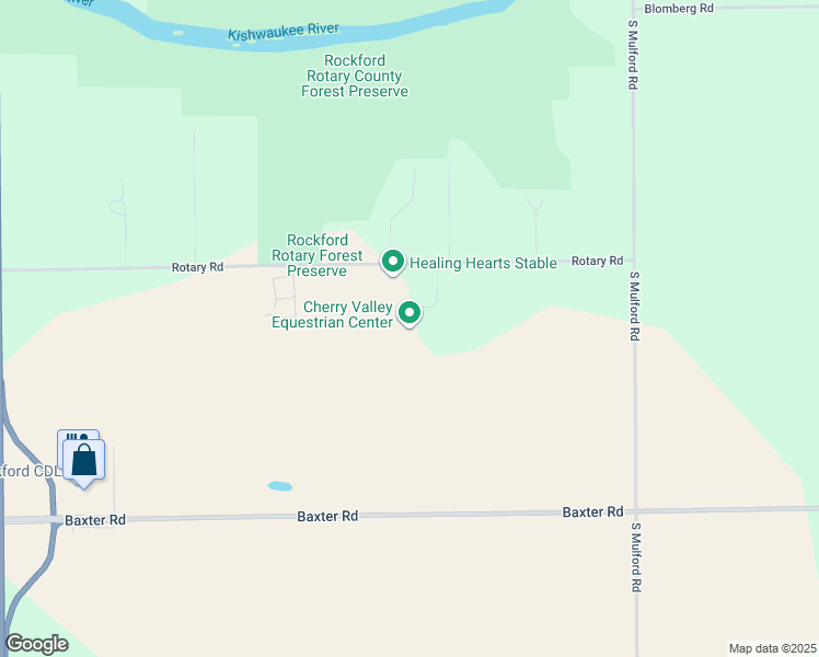 map of restaurants, bars, coffee shops, grocery stores, and more near 5561 Rotary Rd in Cherry Valley