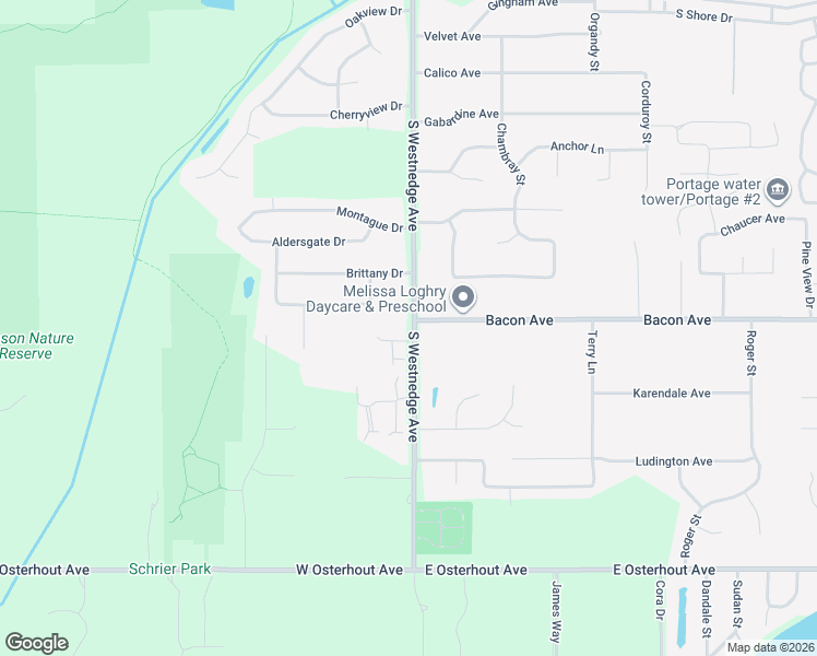 map of restaurants, bars, coffee shops, grocery stores, and more near 10063 Pepperell Court in Portage