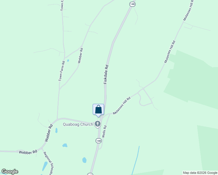 map of restaurants, bars, coffee shops, grocery stores, and more near 162 Fiskdale Road in Brookfield