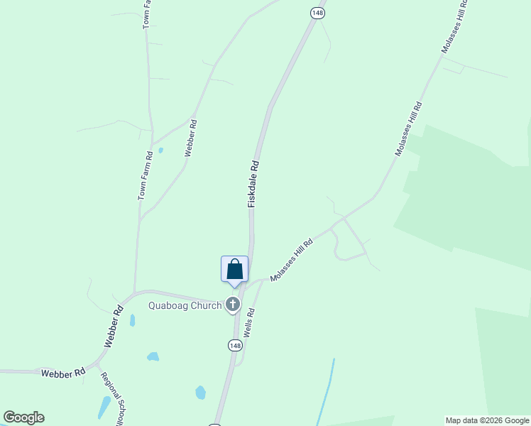 map of restaurants, bars, coffee shops, grocery stores, and more near 162 Fiskdale Road in Brookfield