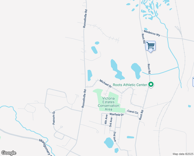map of restaurants, bars, coffee shops, grocery stores, and more near 26 Michael Drive in Westfield