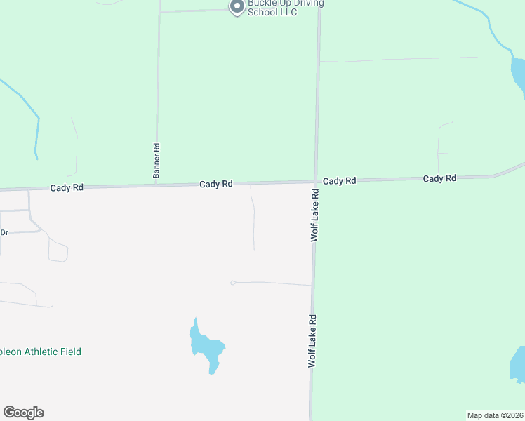 map of restaurants, bars, coffee shops, grocery stores, and more near 10433 Cady Road in Jackson