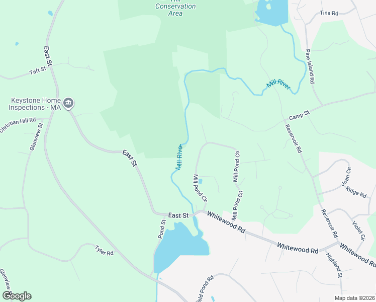 map of restaurants, bars, coffee shops, grocery stores, and more near 18 Mill Pond Circle in Milford