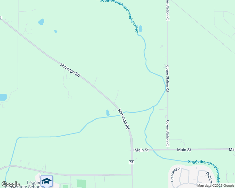 map of restaurants, bars, coffee shops, grocery stores, and more near 13520 Marengo Road in Huntley