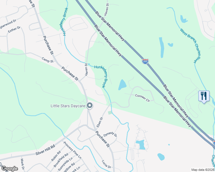 map of restaurants, bars, coffee shops, grocery stores, and more near 4 Sanclemente Circle in Milford