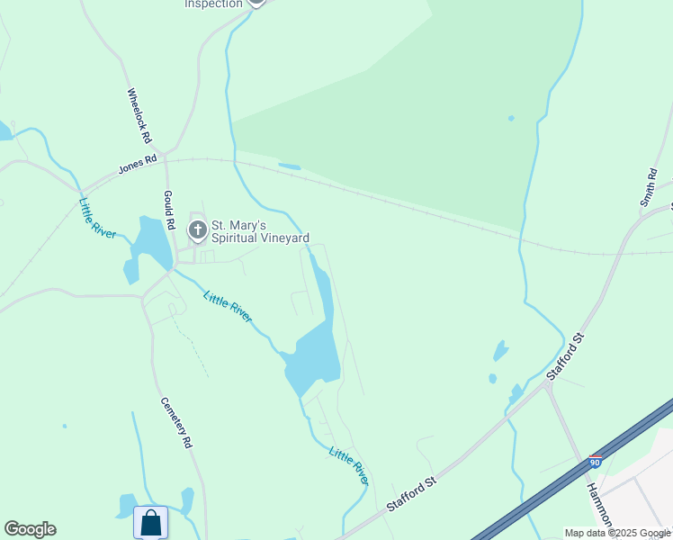 map of restaurants, bars, coffee shops, grocery stores, and more near 132 Nugget Drive in Charlton