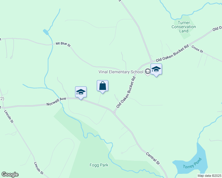 map of restaurants, bars, coffee shops, grocery stores, and more near 13 Old Oaken Bucket Road in Norwell