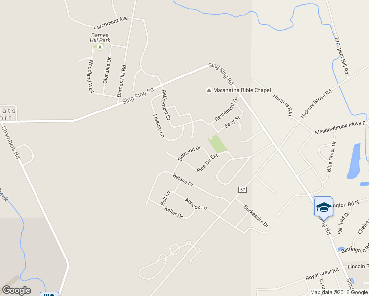 map of restaurants, bars, coffee shops, grocery stores, and more near 465 Belwood Dr in Horseheads