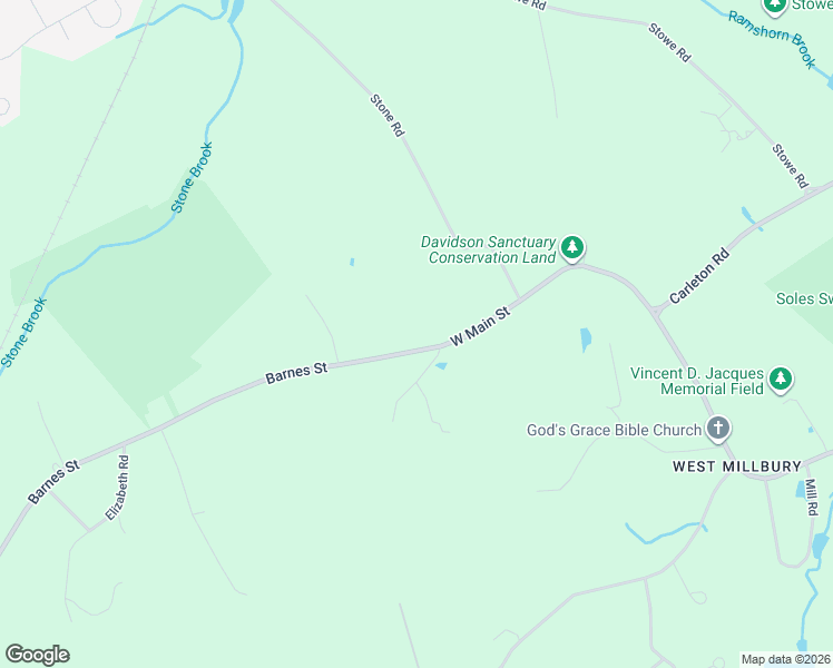 map of restaurants, bars, coffee shops, grocery stores, and more near 372 West Main Street in Millbury