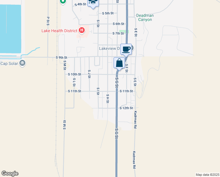map of restaurants, bars, coffee shops, grocery stores, and more near 700-798 South 11th Street in Lakeview