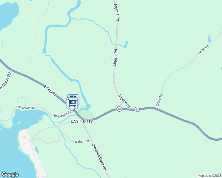 map of restaurants, bars, coffee shops, grocery stores, and more near 103 Algerie Road in Otis