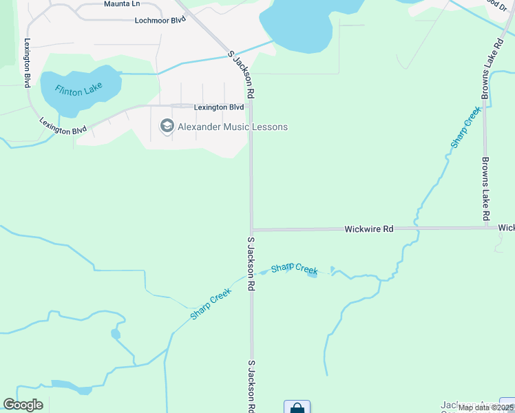 map of restaurants, bars, coffee shops, grocery stores, and more near 6121 South Jackson Road in Jackson
