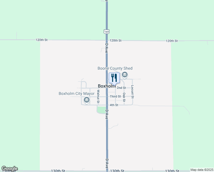 map of restaurants, bars, coffee shops, grocery stores, and more near in Boxholm