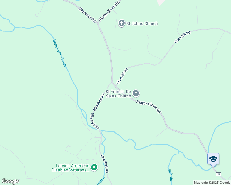map of restaurants, bars, coffee shops, grocery stores, and more near 390 Platte Clove Road in Elka Park