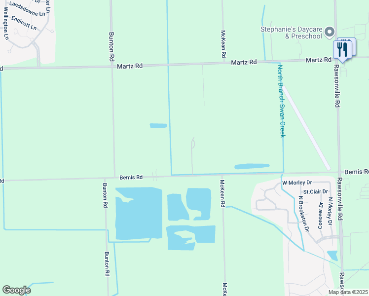 map of restaurants, bars, coffee shops, grocery stores, and more near 10343 Bemis Road in Willis