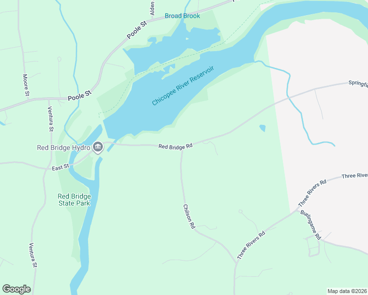 map of restaurants, bars, coffee shops, grocery stores, and more near 24 Red Bridge Road in Wilbraham