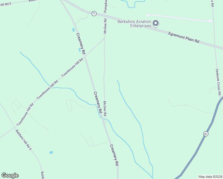 map of restaurants, bars, coffee shops, grocery stores, and more near 18 McGee Road in Great Barrington