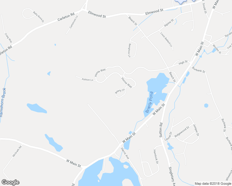 map of restaurants, bars, coffee shops, grocery stores, and more near 5 Brierly Circle in Millbury