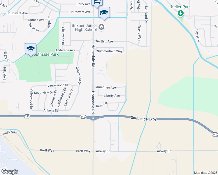 map of restaurants, bars, coffee shops, grocery stores, and more near in Klamath Falls