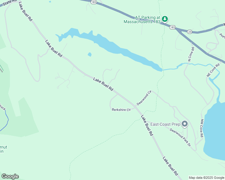 map of restaurants, bars, coffee shops, grocery stores, and more near 75 Lake Buel Road in Great Barrington