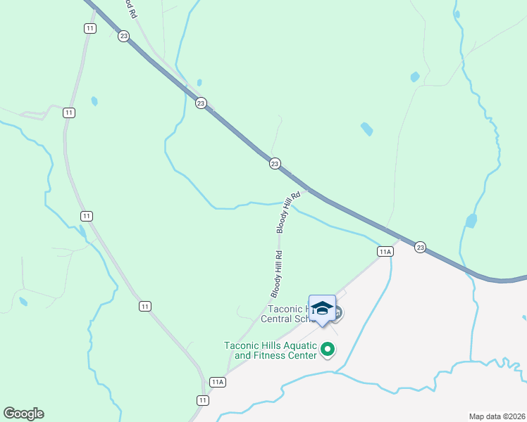 map of restaurants, bars, coffee shops, grocery stores, and more near 26 Bloody Hill Road in Craryville