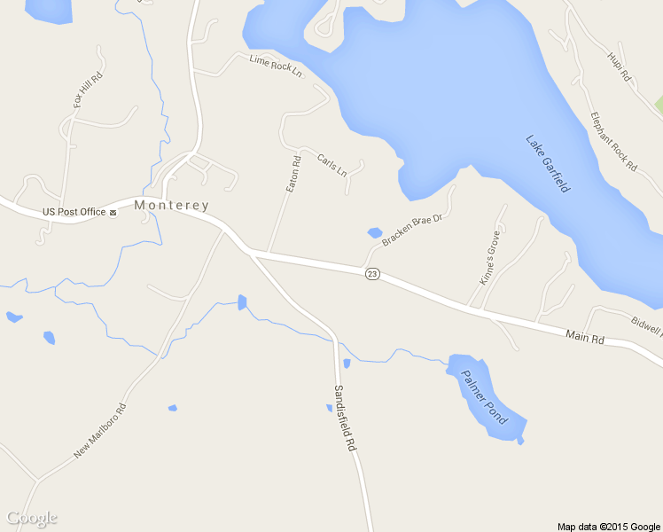 map of restaurants, bars, coffee shops, grocery stores, and more near Highway 23 in Monterey