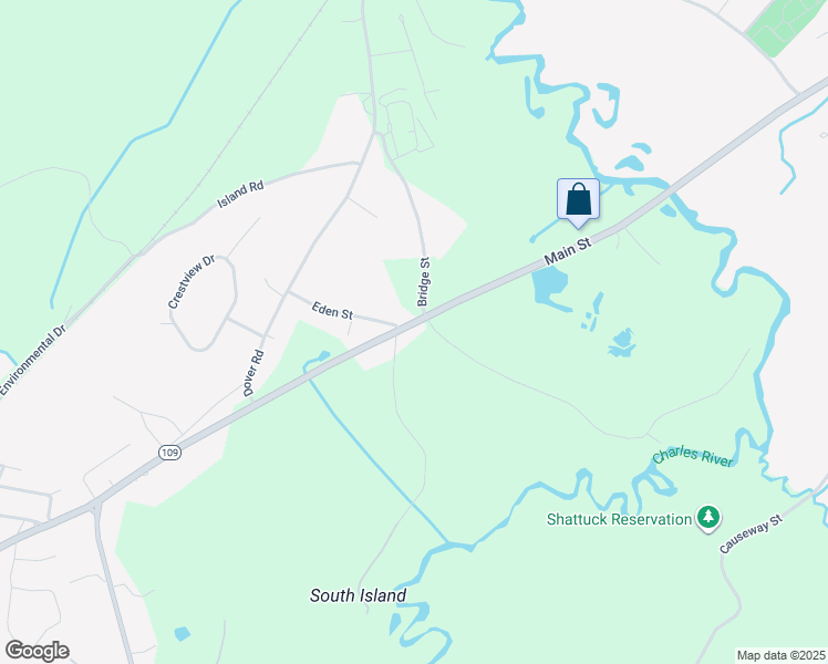 map of restaurants, bars, coffee shops, grocery stores, and more near 232 Main Street in Millis