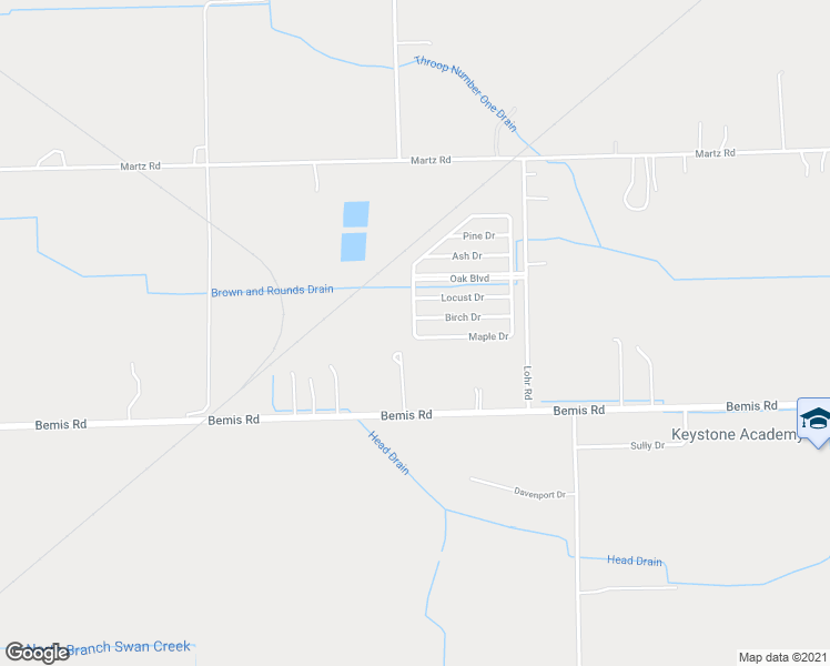 map of restaurants, bars, coffee shops, grocery stores, and more near 20 Maple Drive in Belleville