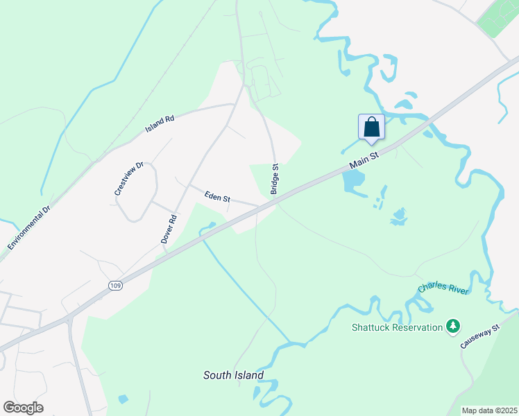 map of restaurants, bars, coffee shops, grocery stores, and more near 232 Main Street in Millis