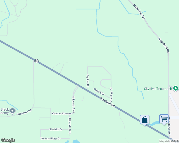 map of restaurants, bars, coffee shops, grocery stores, and more near 5847 Squires Road in Jackson