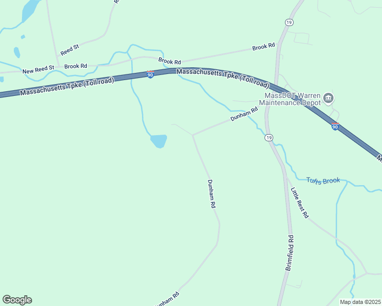 map of restaurants, bars, coffee shops, grocery stores, and more near 272 Dunham Road in Warren
