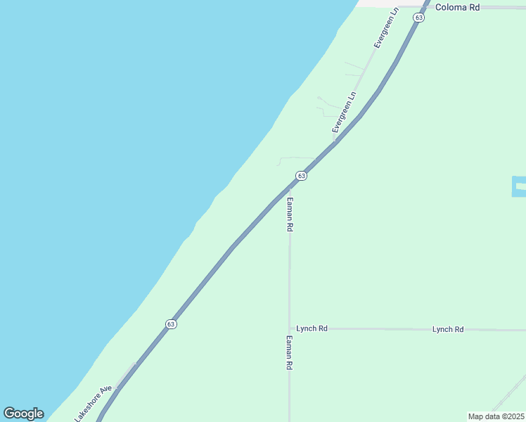 map of restaurants, bars, coffee shops, grocery stores, and more near Highway 63 in Coloma