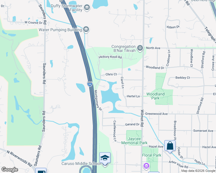 map of restaurants, bars, coffee shops, grocery stores, and more near 1775 Carol Court in Deerfield