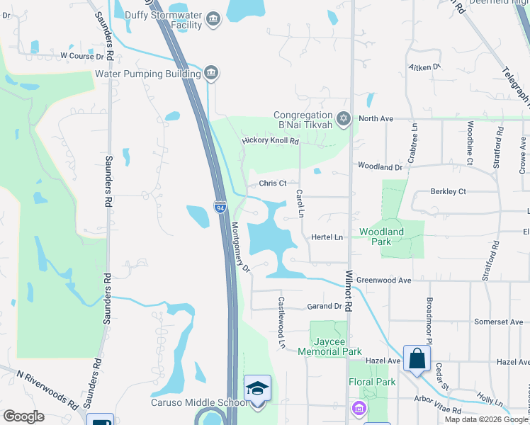 map of restaurants, bars, coffee shops, grocery stores, and more near 1775 Carol Court in Deerfield