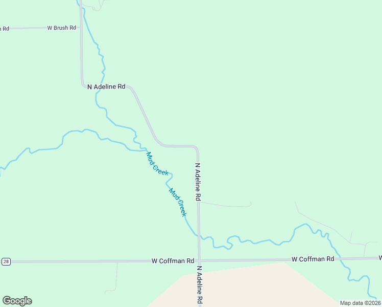 map of restaurants, bars, coffee shops, grocery stores, and more near 11480 North Adeline Road in German Valley