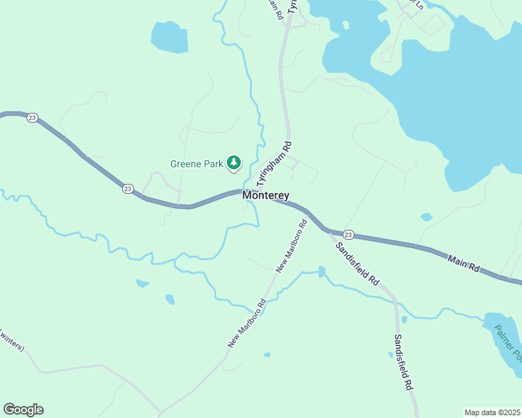 map of restaurants, bars, coffee shops, grocery stores, and more near 452 Main Road in Monterey