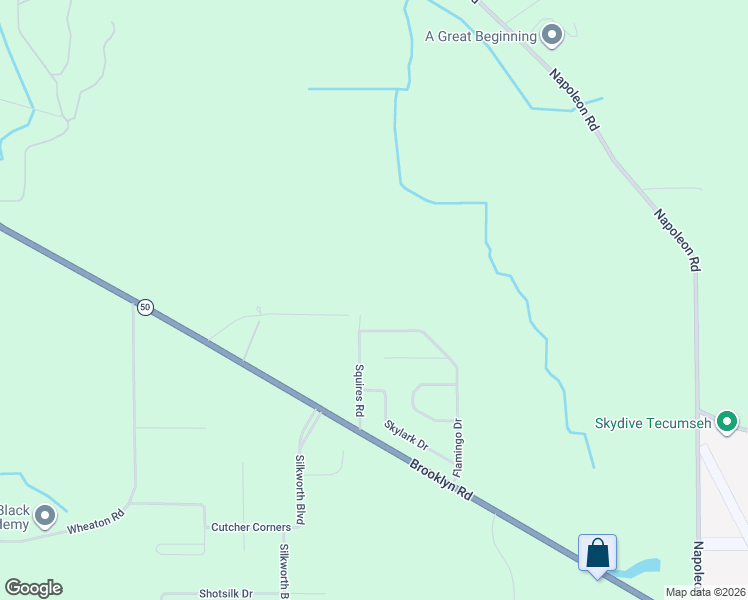 map of restaurants, bars, coffee shops, grocery stores, and more near 5820 Squires Road in Jackson
