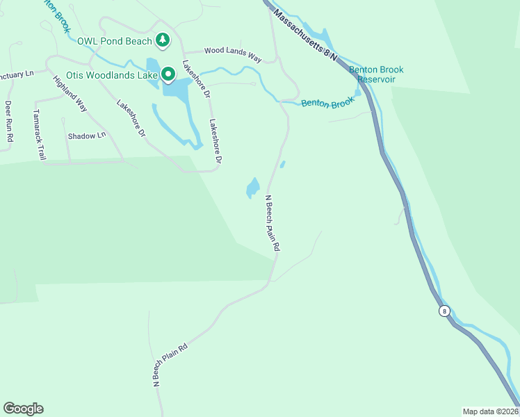 map of restaurants, bars, coffee shops, grocery stores, and more near 267 North Beech Plain Road in Otis