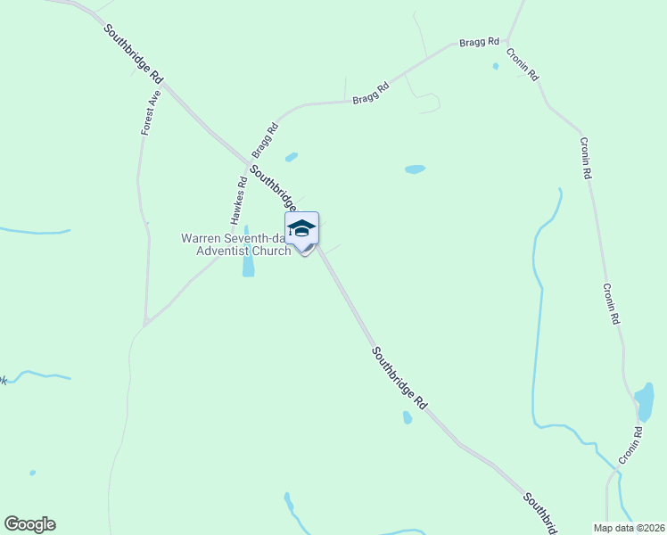 map of restaurants, bars, coffee shops, grocery stores, and more near 1591 Southbridge Road in West Brookfield