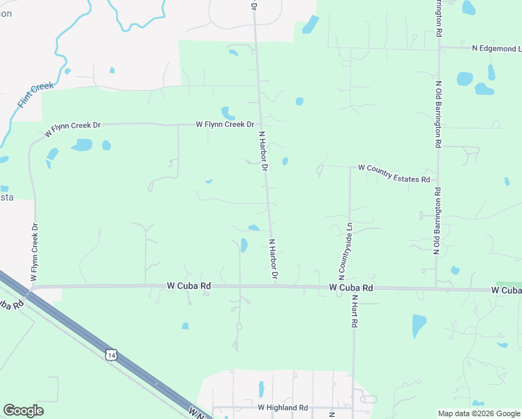 map of restaurants, bars, coffee shops, grocery stores, and more near 21714 North Harbor Road in Barrington